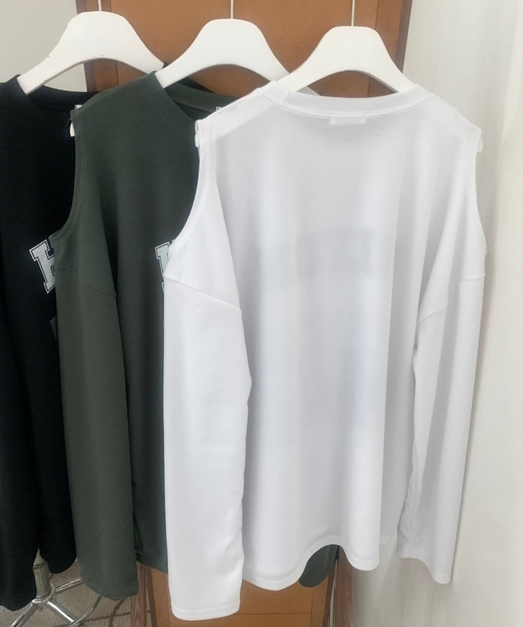 ショルダースリットビンテージTシャツ