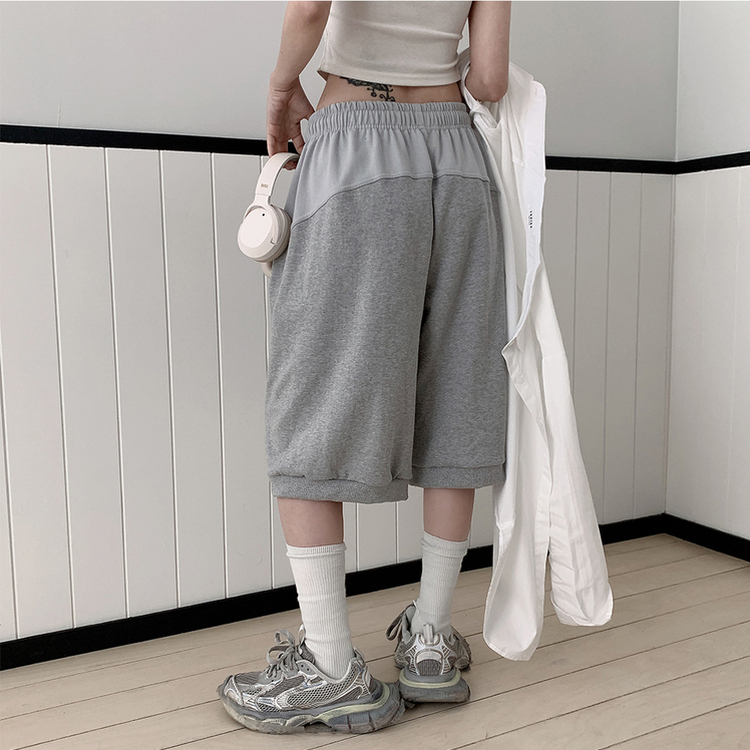 ワイドショートバミューダパンツ(5color) MELANGE GRAY
