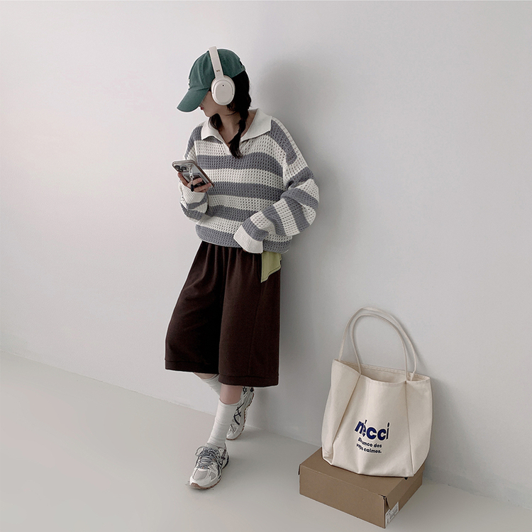 ワイドショートバミューダパンツ(5color) BROWN