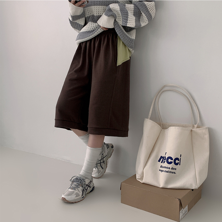 ワイドショートバミューダパンツ(5color) BROWN