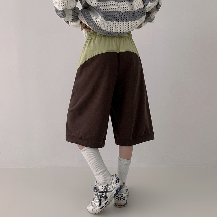 ワイドショートバミューダパンツ(5color) BROWN