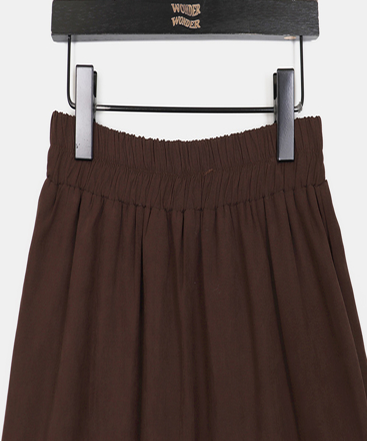 スエードティアードロングスカート