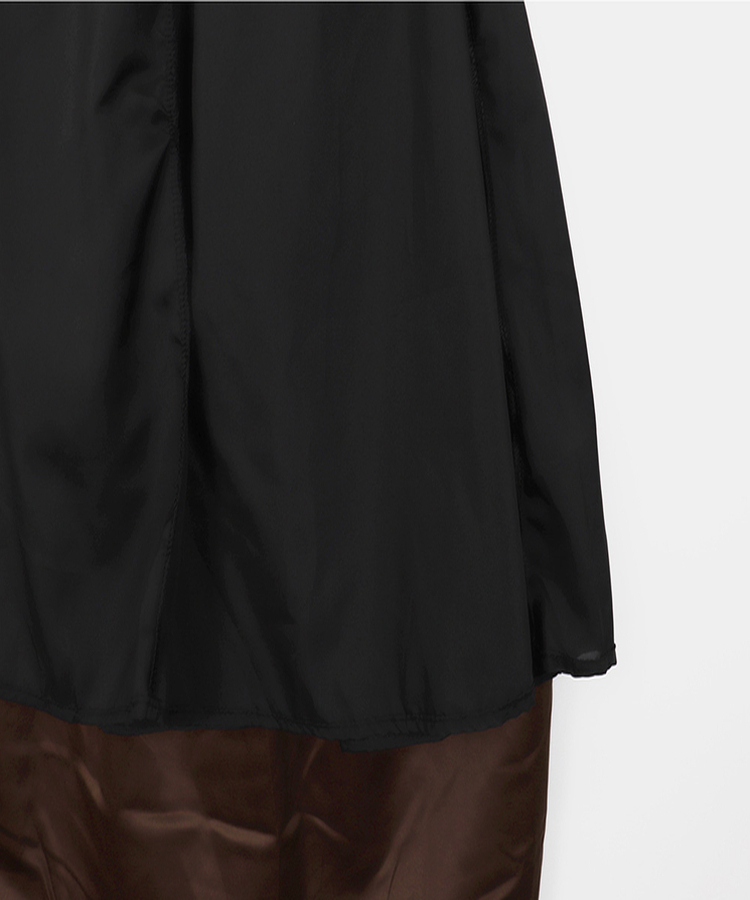 スエードティアードロングスカート