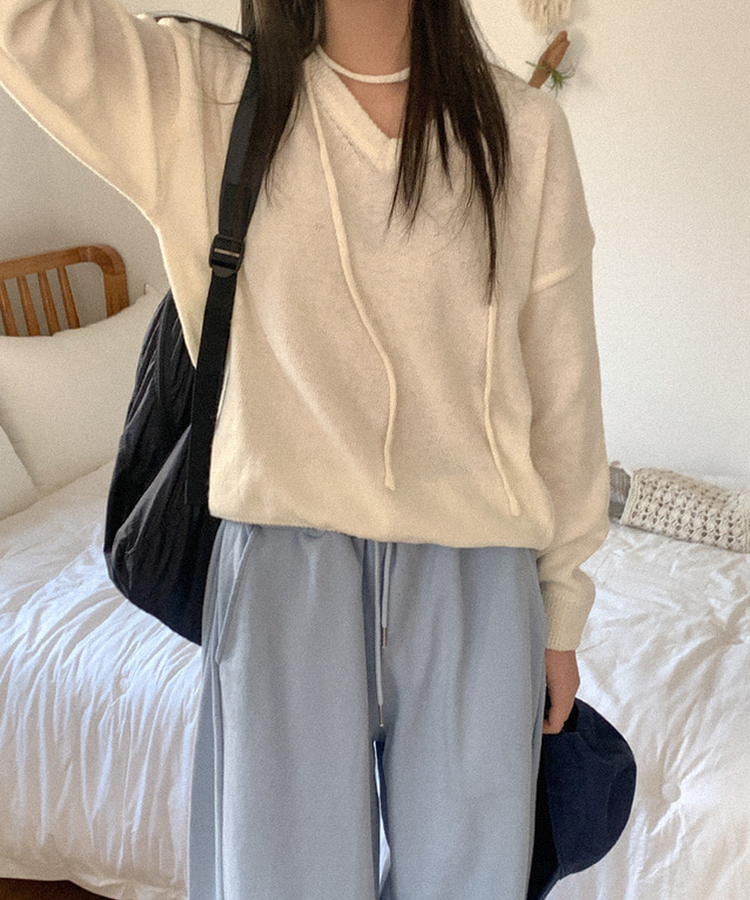 チョーカーVネックニット(5color)