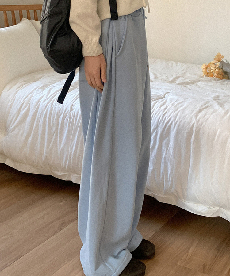 ダーツワイドバンディングパンツ SKY BLUE