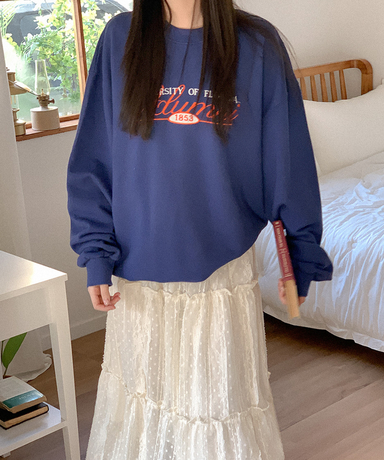 レースティアードロングスカート LIGHT BEIGE