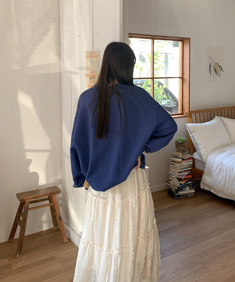 レースティアードロングスカート LIGHT BEIGE