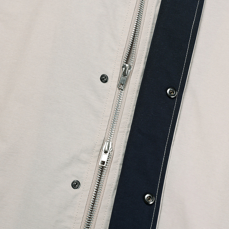 ストリングバイカラーフードジャンパー