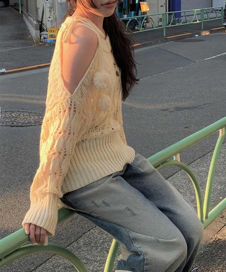 ダメージディテールウォッシングデニムパンツ DEEP BLUE