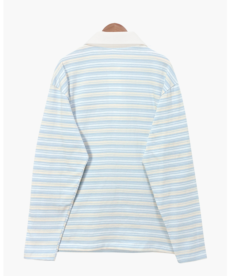 ストライプカラーTシャツ