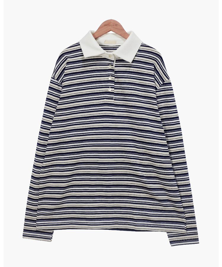 ストライプカラーTシャツ
