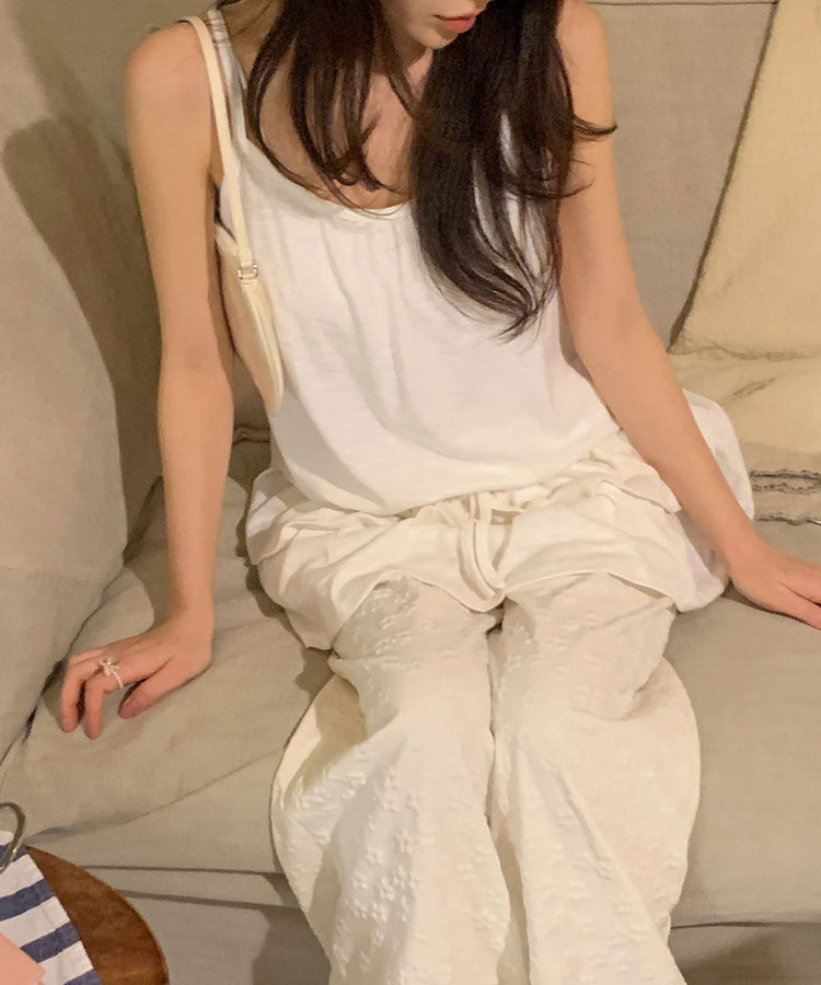 レイヤードティアードキャミソールワンピース IVORY