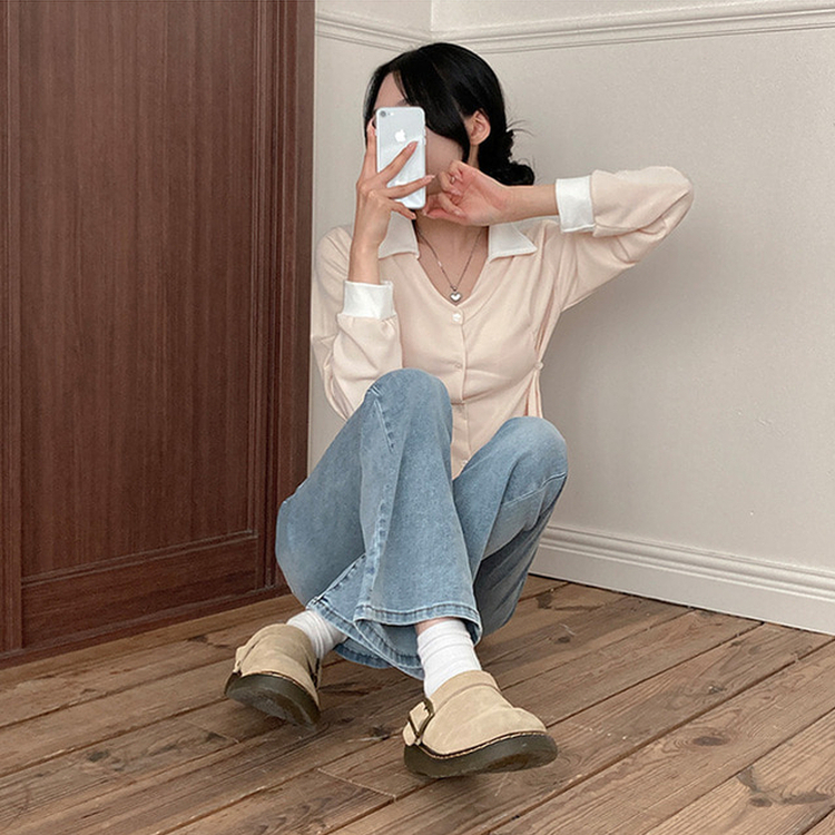 【丈別】ハイウエストブーツカットデニムパンツ(8color) LIGHT DENIM