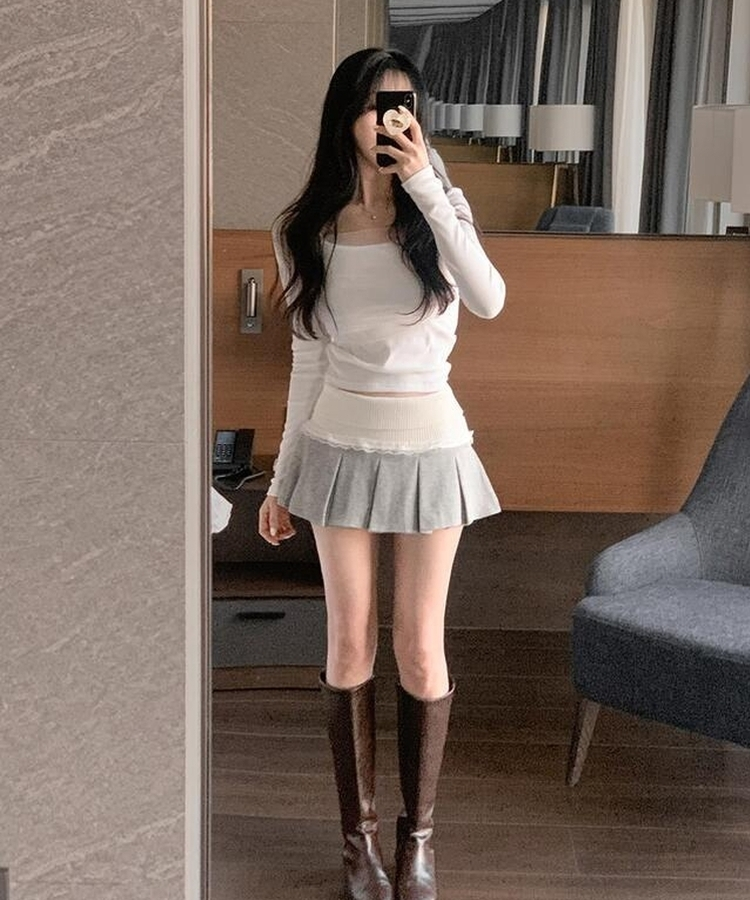 レースTシャツ IVORY