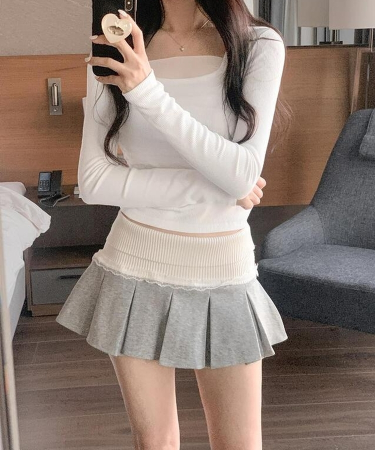 レースTシャツ IVORY
