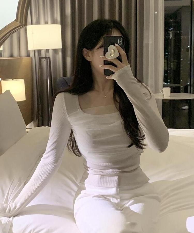 レースTシャツ BEIGE