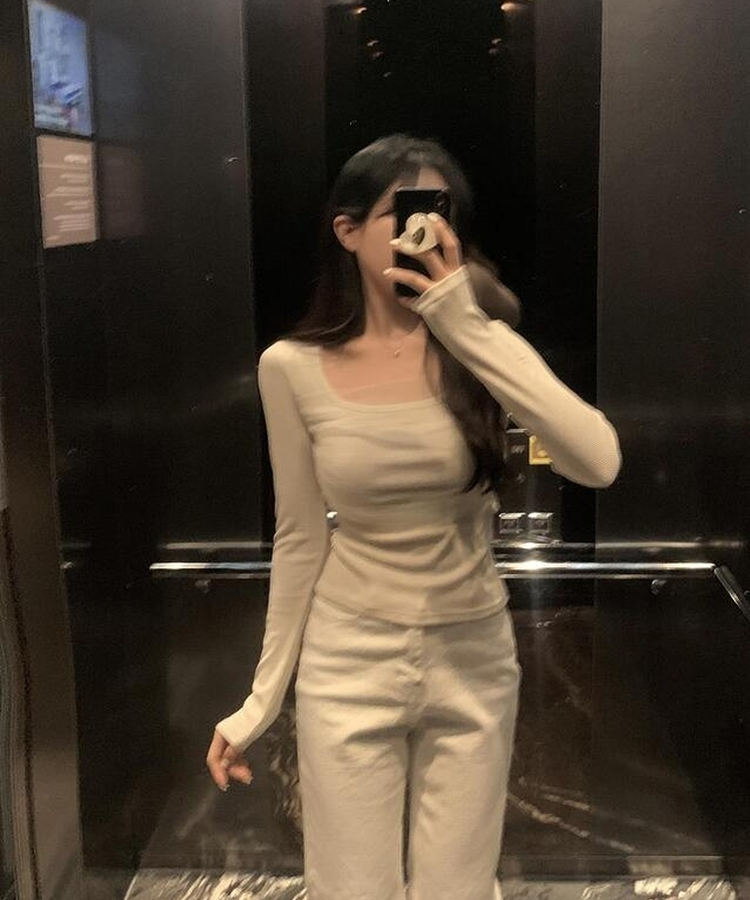 レースTシャツ BEIGE