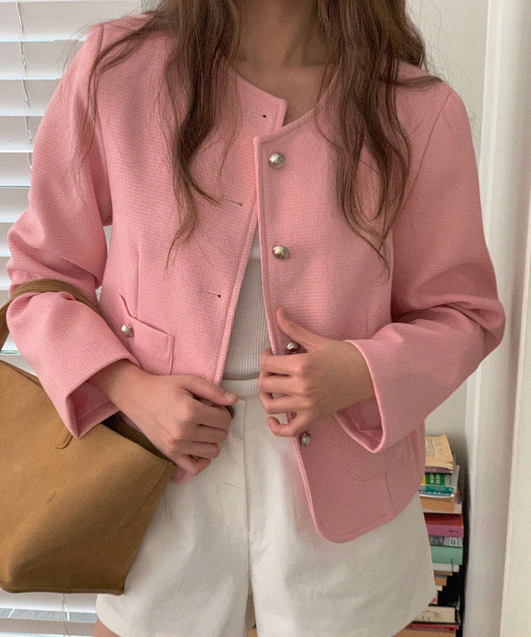 ツイードジャケット PINK