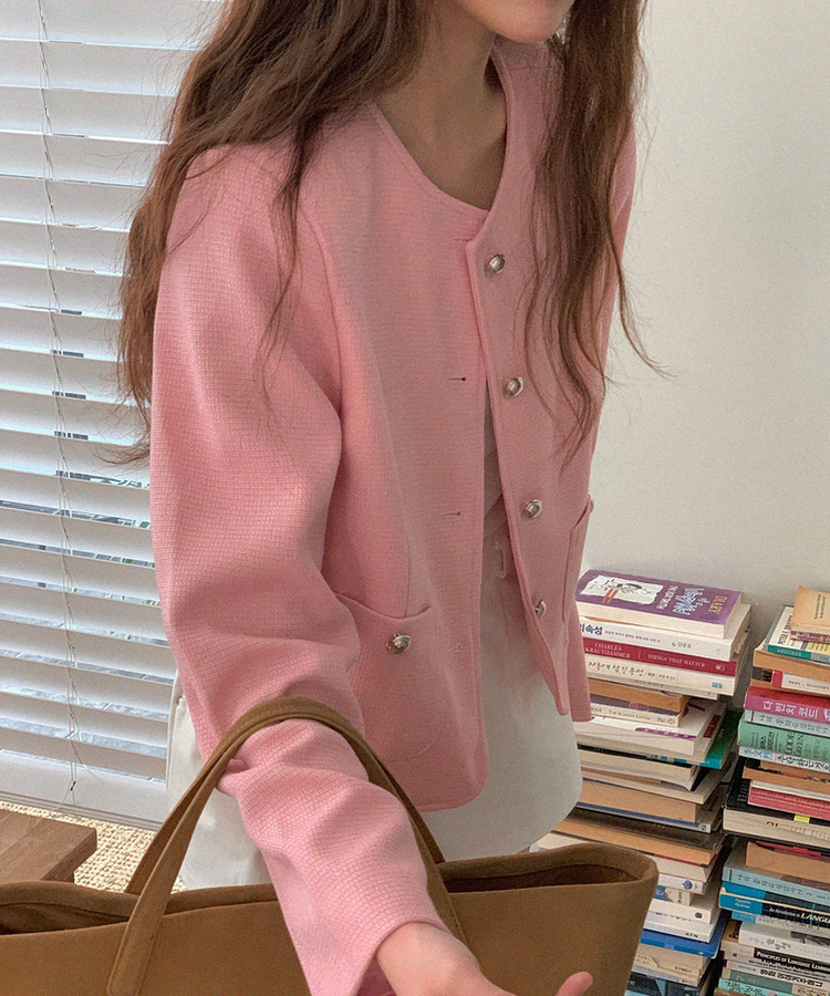 ツイードジャケット PINK