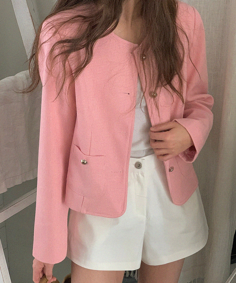ツイードジャケット PINK