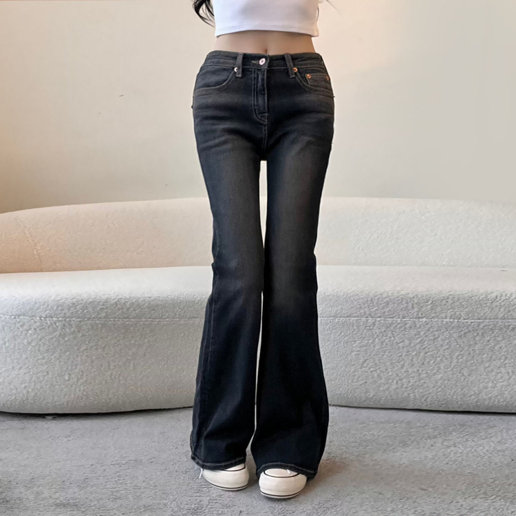ビンテージウォッシングブーツカットデニムパンツ DARK DENIM