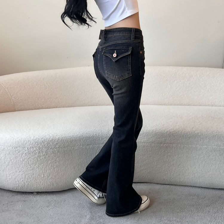 ビンテージウォッシングブーツカットデニムパンツ DARK DENIM