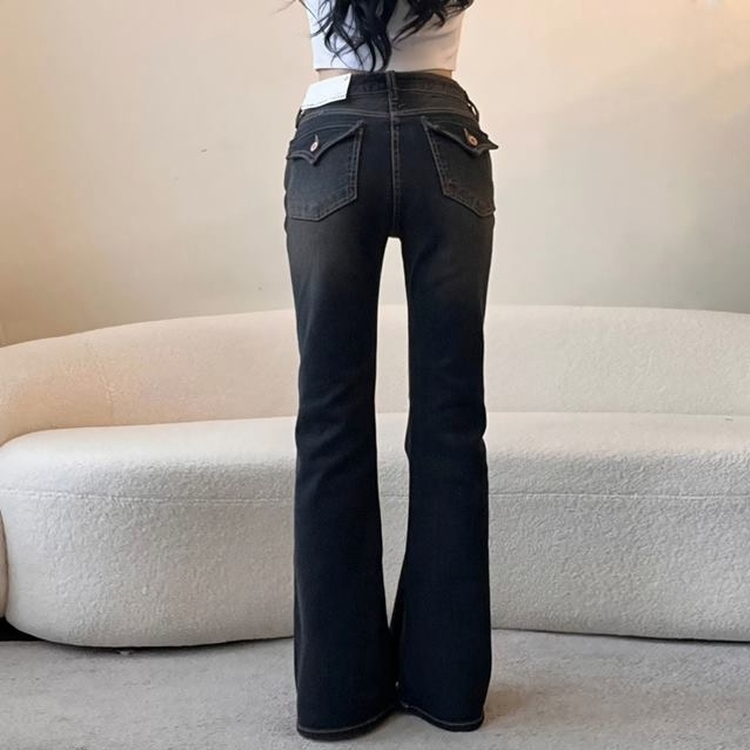 ビンテージウォッシングブーツカットデニムパンツ DARK DENIM