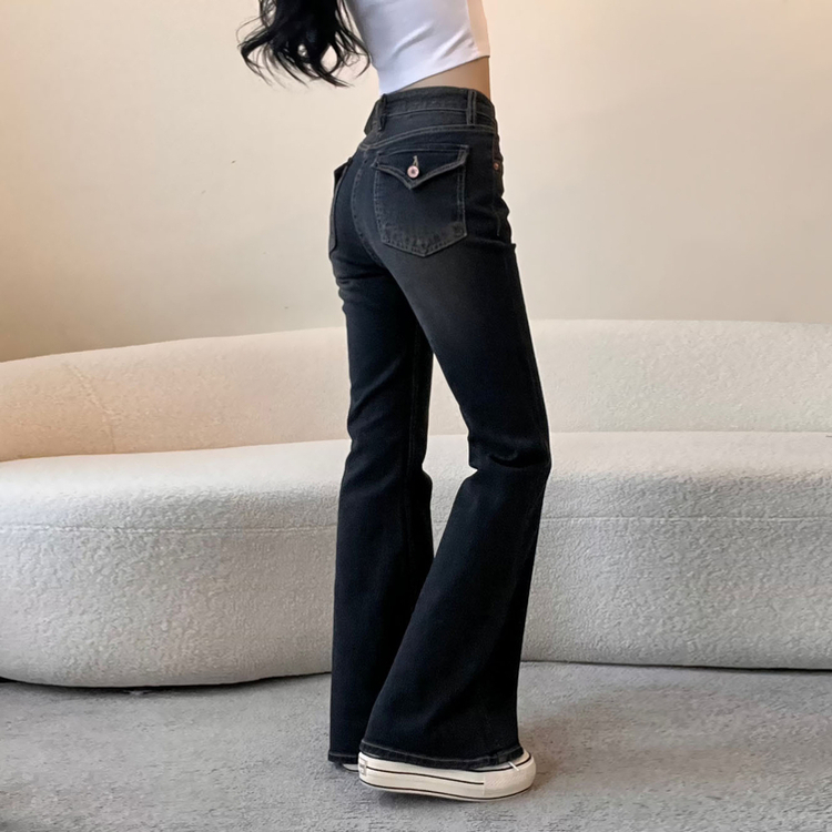 ビンテージウォッシングブーツカットデニムパンツ DARK DENIM
