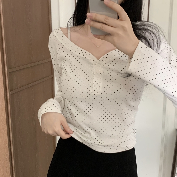 スパンスリットパンツスカート BLACK