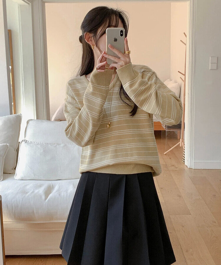 ストライプニット YELLOW