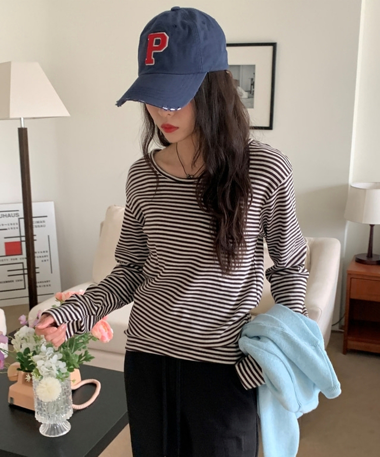 レタリングビンテージベースボールキャップ(6color) NAVY