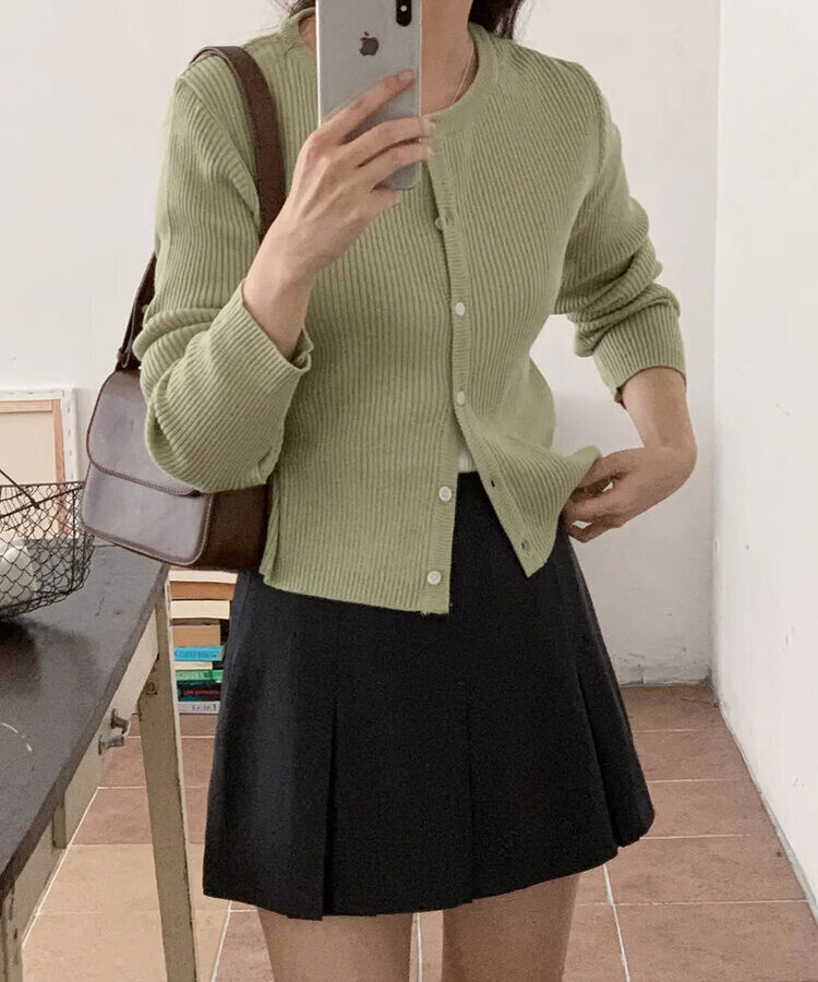 リブレカーディガン(5color) MINT
