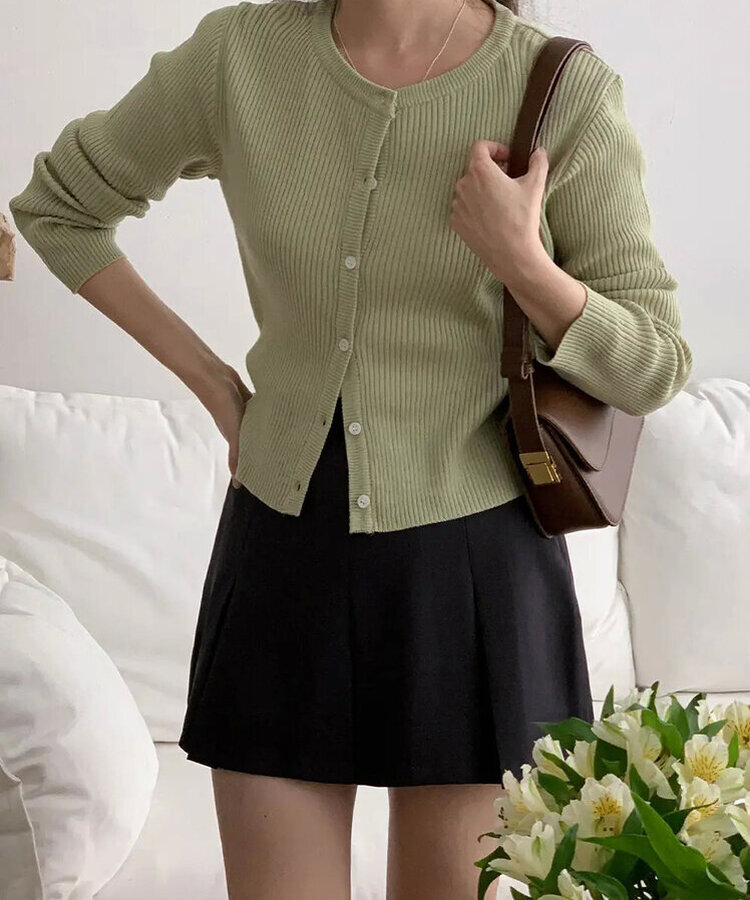 リブレカーディガン(5color) MINT