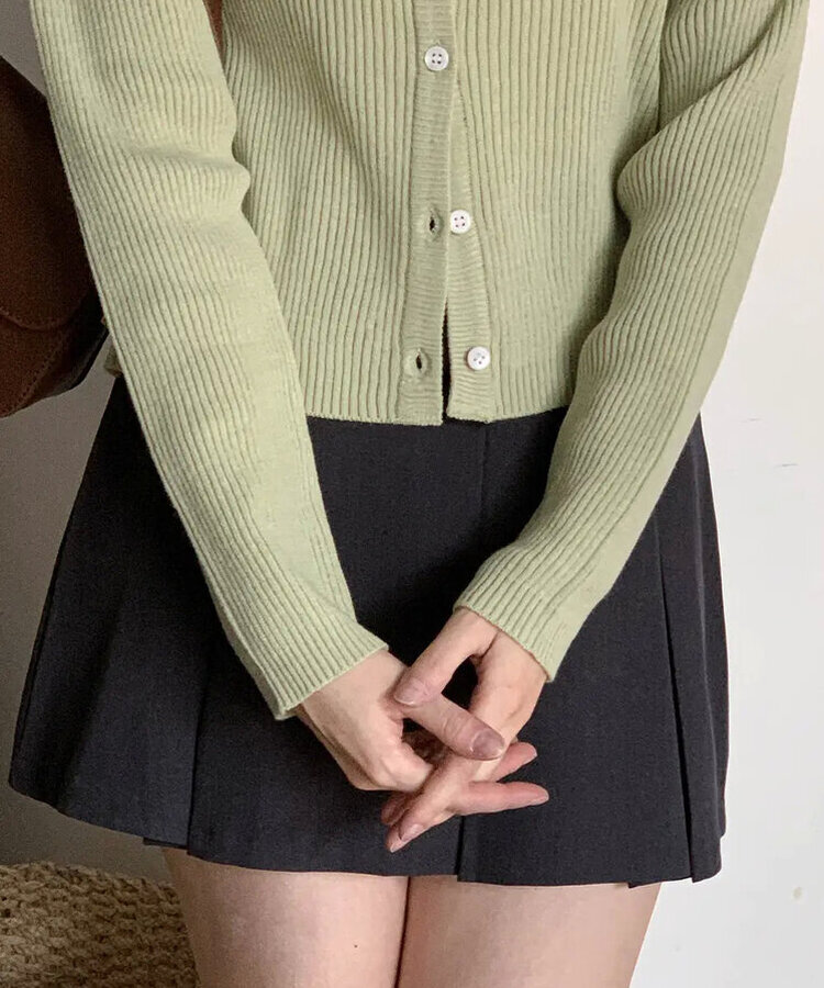 リブレカーディガン(5color) MINT