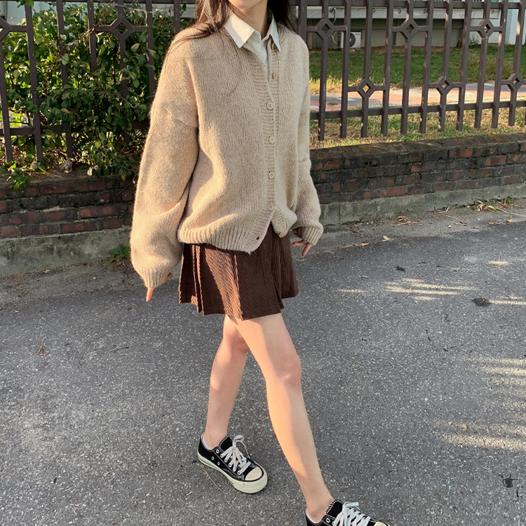 アルパカラウンドルーズニットガーディガン(5color) BEIGE