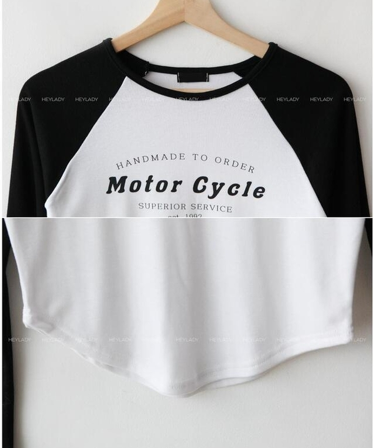 レタリングラグラン長袖Ｔシャツ