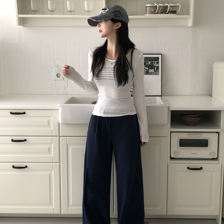 バックポケットバンディングパンツ(5color) NAVY