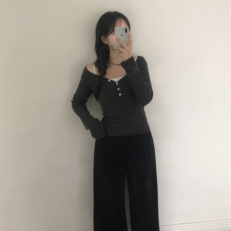 バックポケットバンディングパンツ(5color) BLACK