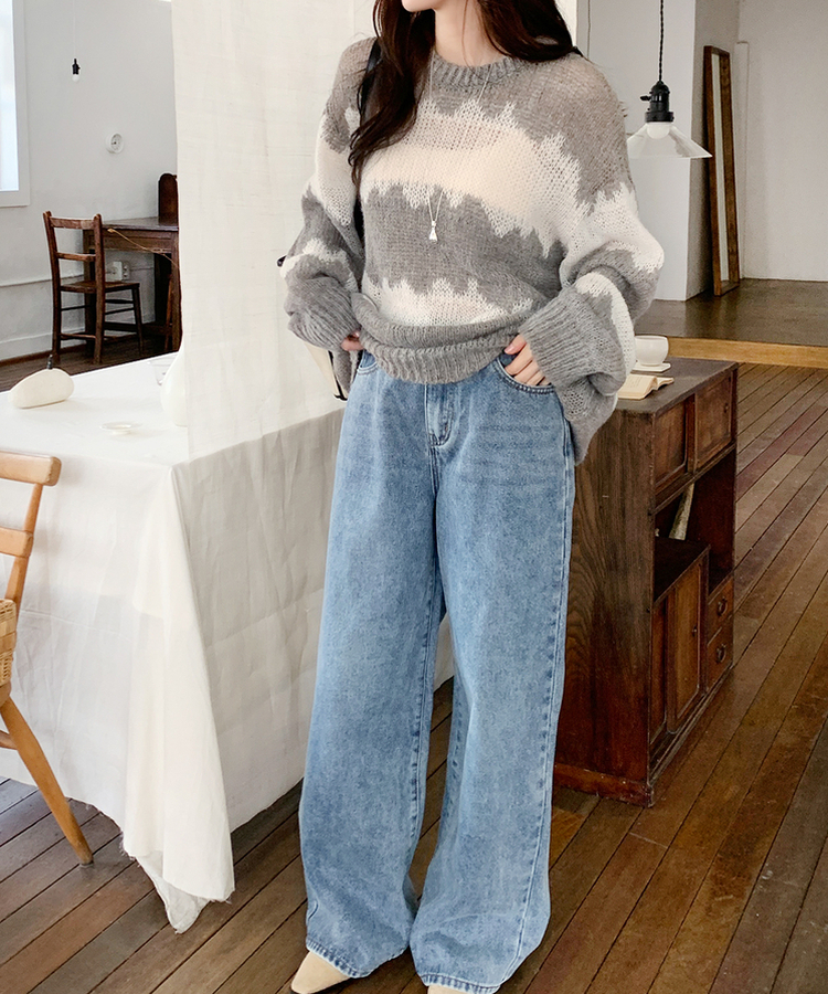 ルージュアルパカニット(5color) ASH KHAKI