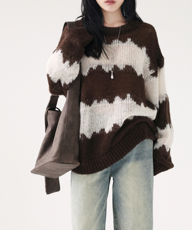ルージュアルパカニット(5color) BROWN