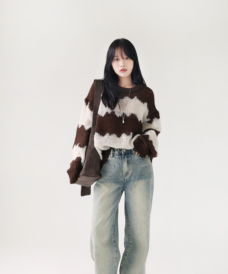 ルージュアルパカニット(5color) BROWN