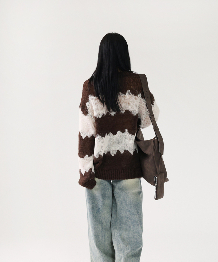 ルージュアルパカニット(5color) BROWN