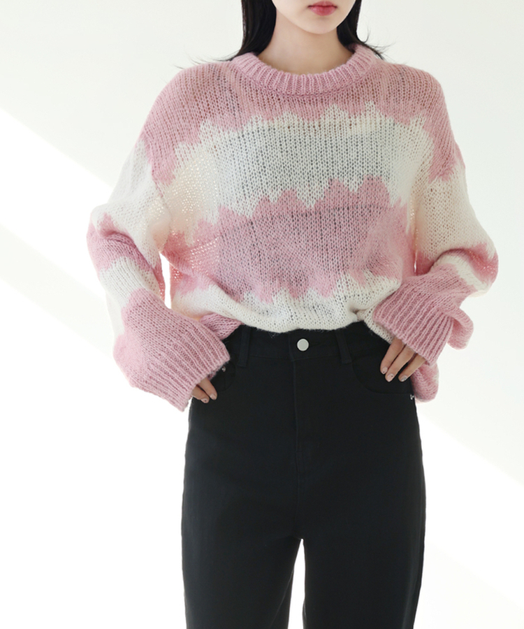 ルージュアルパカニット(5color) PINK