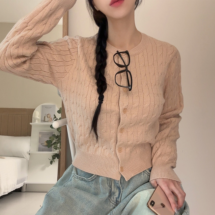 ケーブルデイリーニットカーディガン(9color) BEIGE