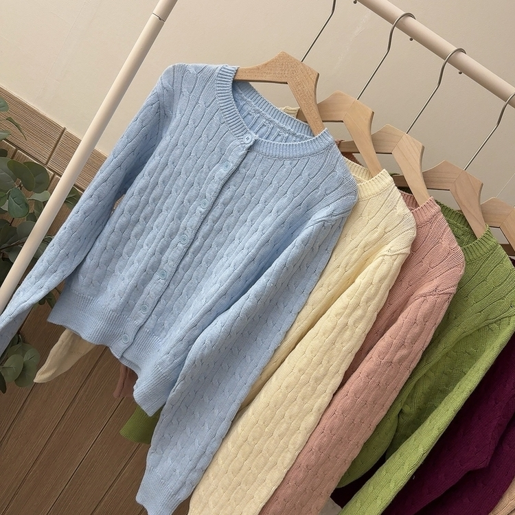ケーブルデイリーニットカーディガン(9color)