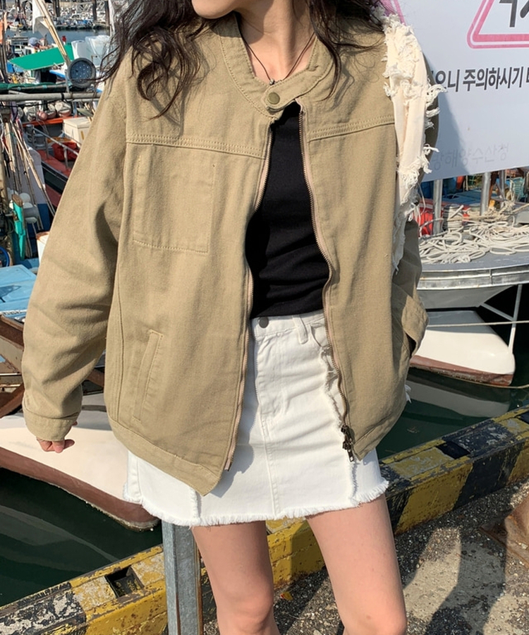 ビンテージコットンミニスカート WHITE