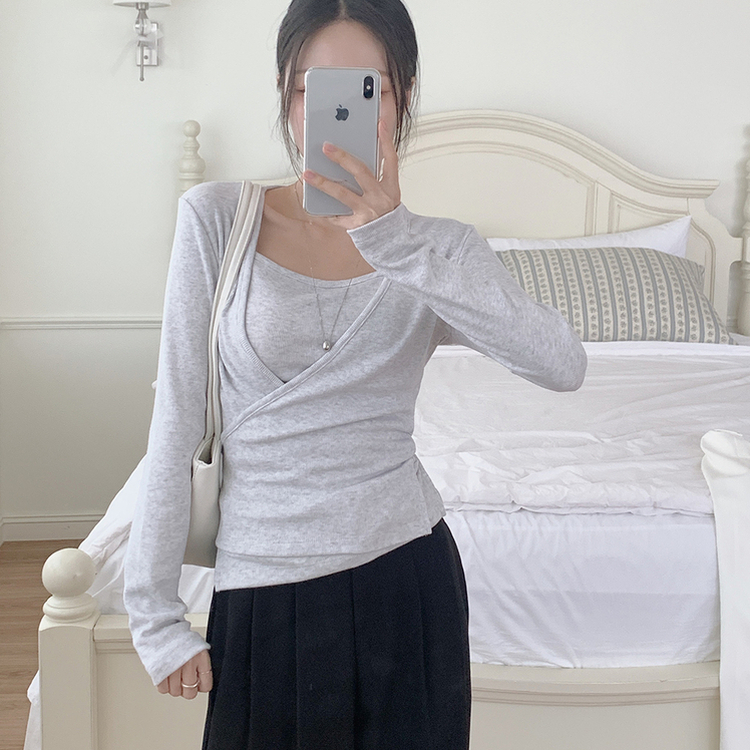【SET】エイプリル長袖Ｔシャツ LIGHT GRAY