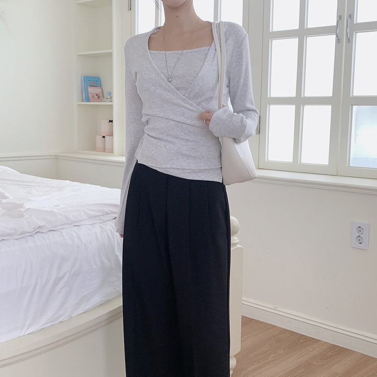 【SET】エイプリル長袖Ｔシャツ LIGHT GRAY