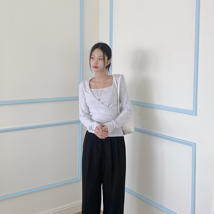 【SET】エイプリル長袖Ｔシャツ LIGHT GRAY