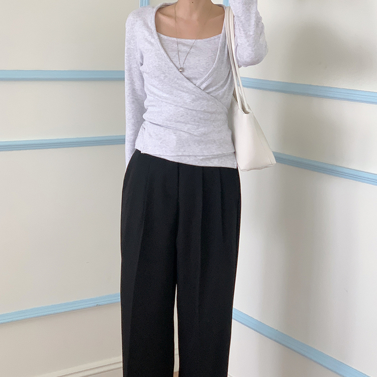 【SET】エイプリル長袖Ｔシャツ LIGHT GRAY
